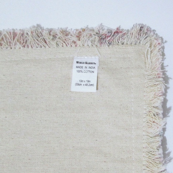 World Market Haveli Placemat Set 4 Patchwork Persian Rug Theme Placemats 14 x 20 - Picture 3 of 3